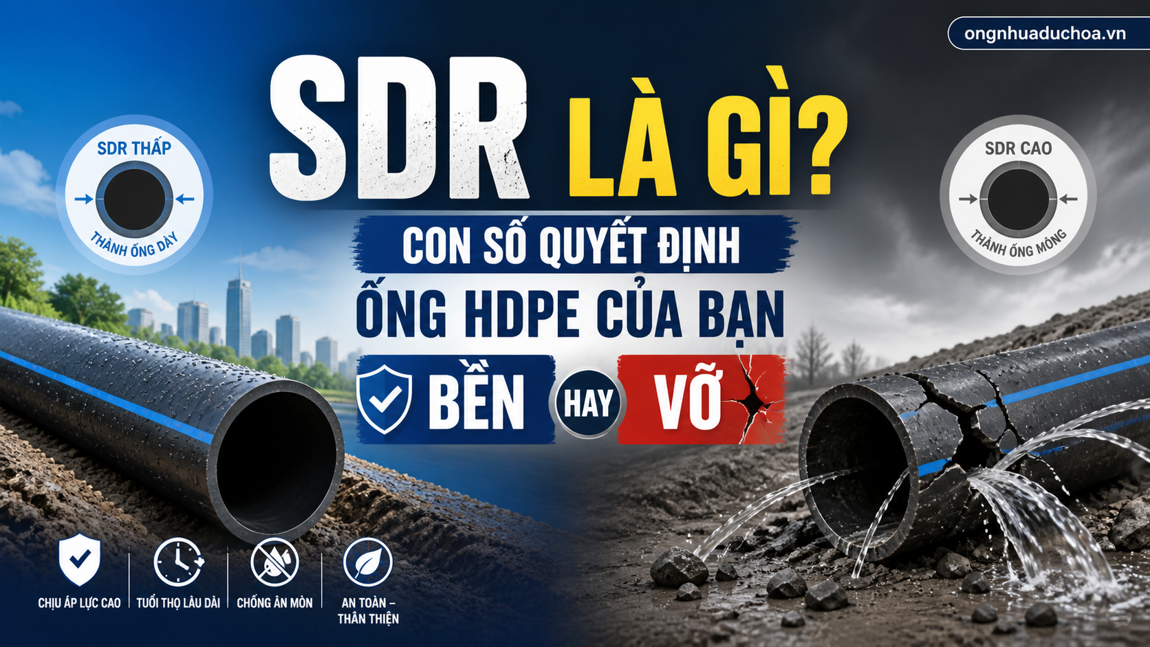 SDR Là Gì? Con Số Quyết Định Ống HDPE Của Bạn Bền Hay Vỡ