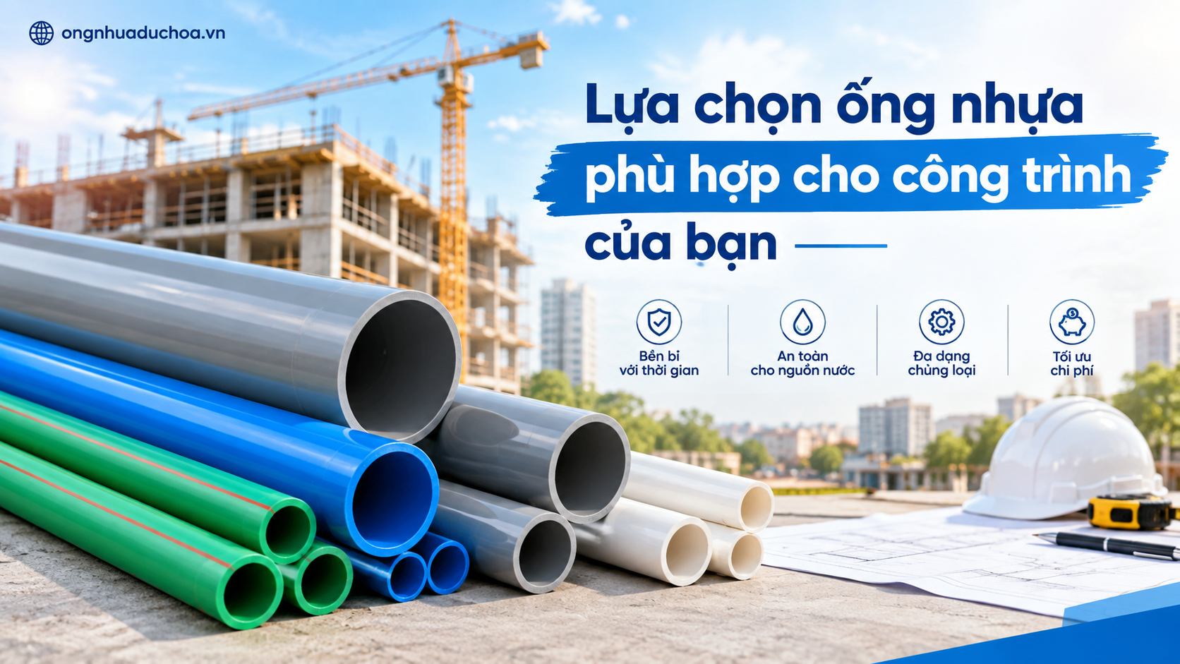 Lựa chọn ống nhựa phù hợp cho công trình của bạn Lựa chọn ống nhựa phù hợp cho công trình của bạn