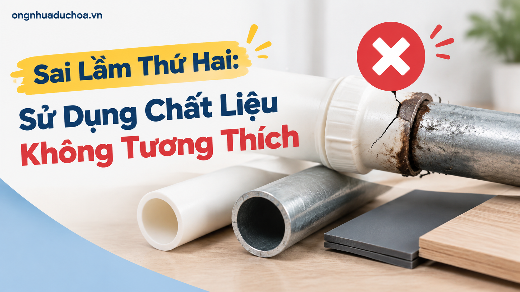 Sai Lầm Thứ Hai: Sử Dụng Chất Liệu Không Tương Thích
