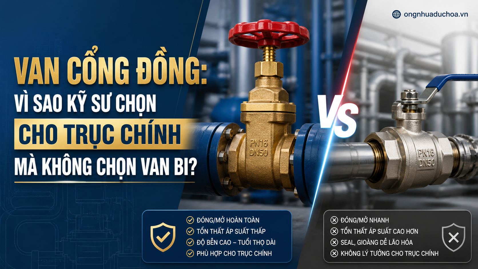 Van Cổng Đồng: Vì Sao Kỹ Sư Chọn Cho Trục Chính Mà Không Chọn Van Bi?